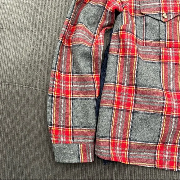 Sundance Lace Back Flannel Size 10 Red Blue Outdoors Casual Women. - Picture 7 of 10